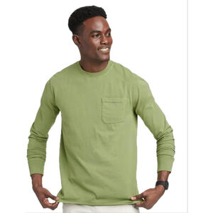 Goodfellow & Co Men's Long Sleeve Pocket T-Shirt Green Size L NWT